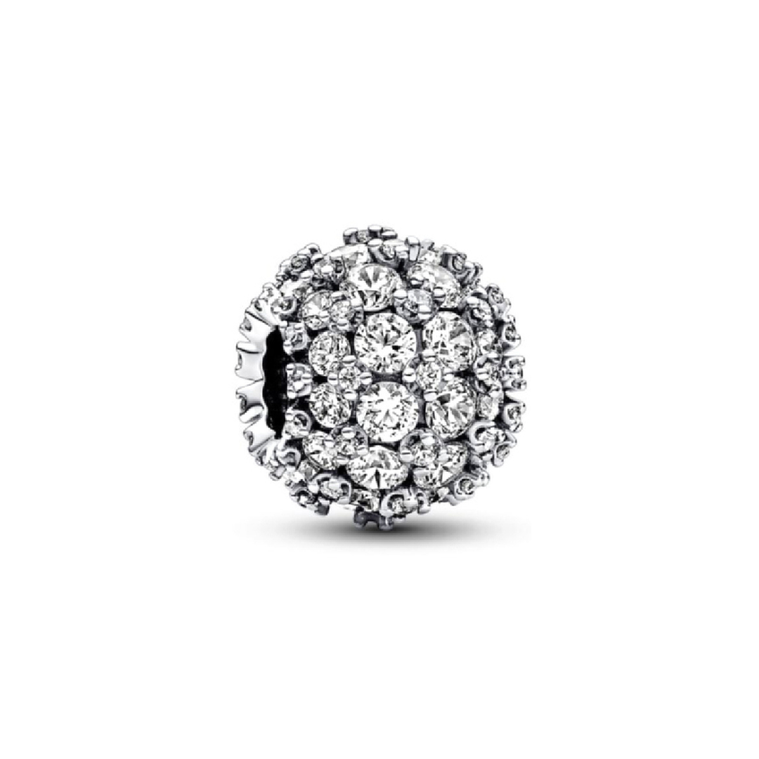 Sterling Silver Sparkling Cluster Charm