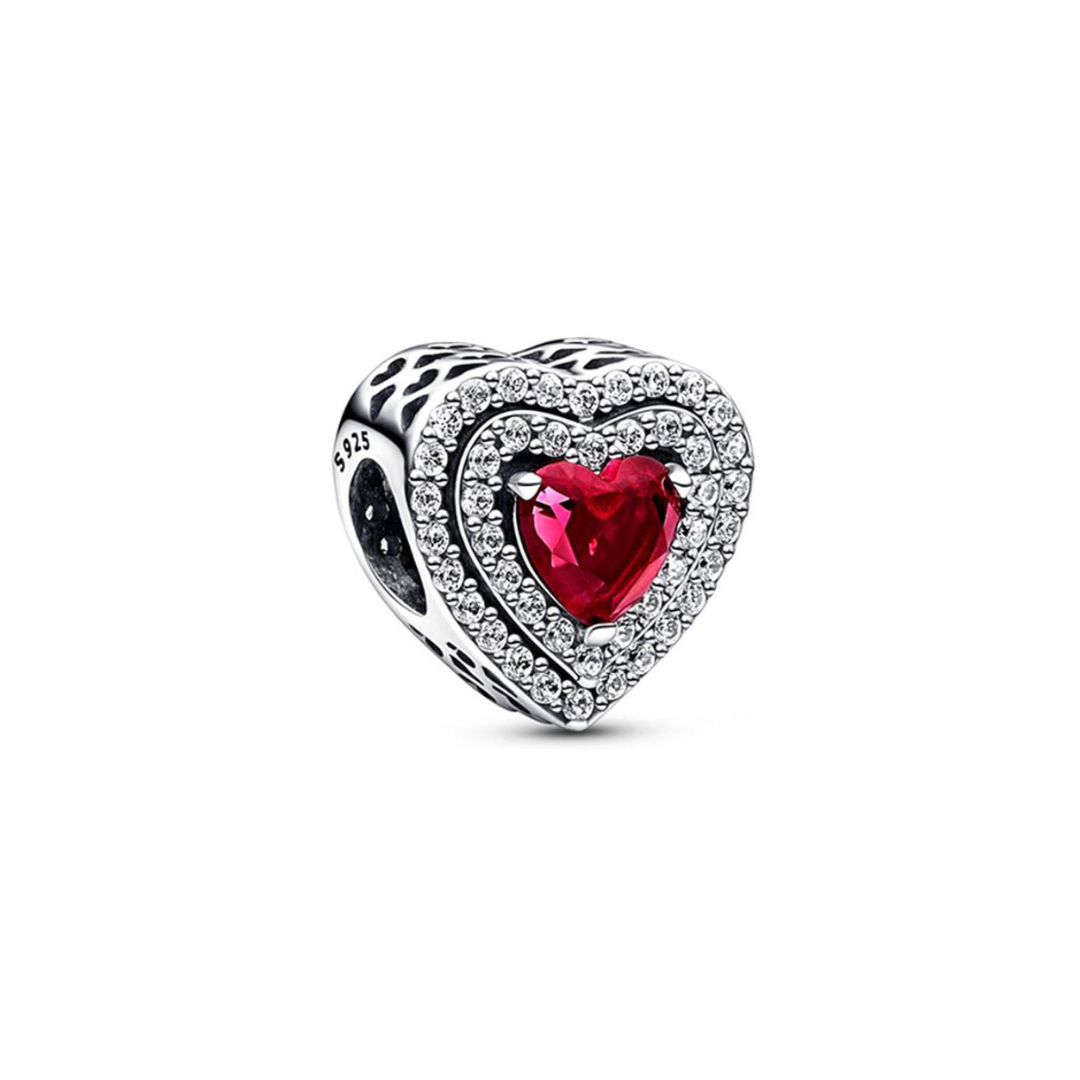 Radiant Red Heart Charm