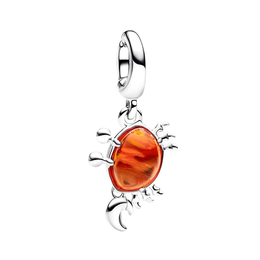 Disney The Little Mermaid Murano Sebastian Crab Dangle Charm