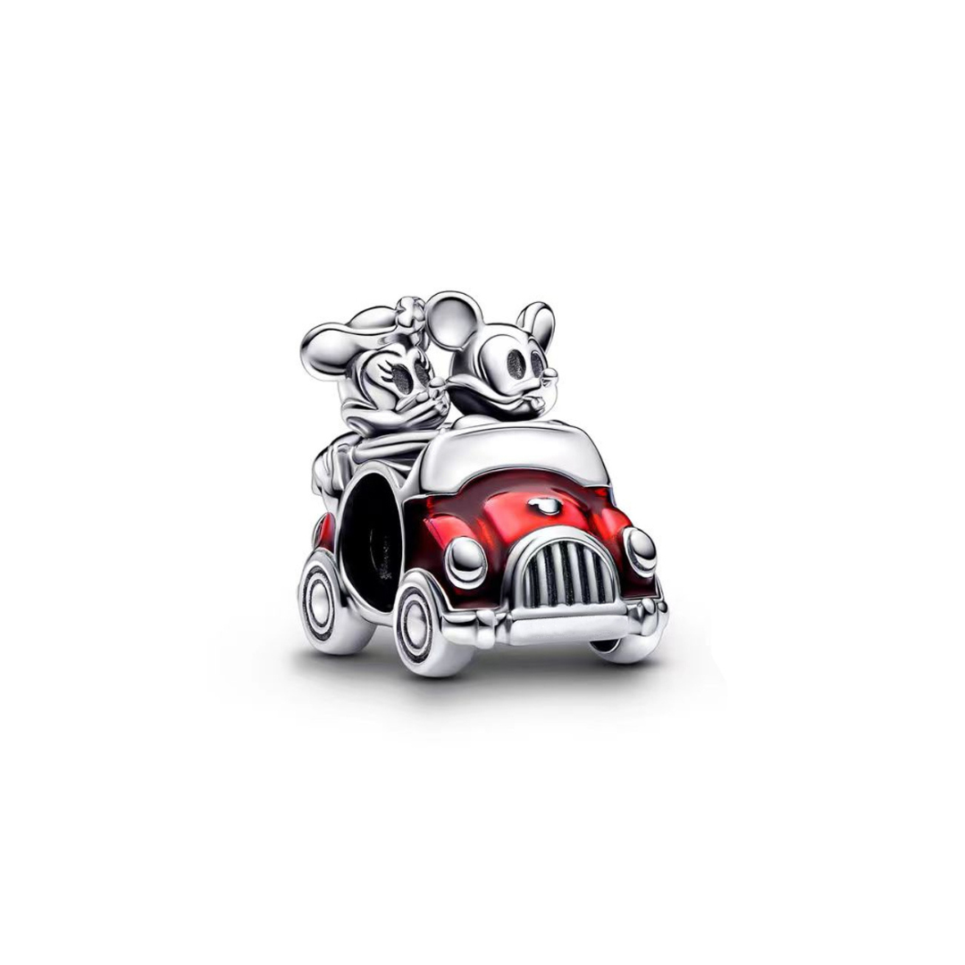 Disney Mickey and Minnie Red Car Charm