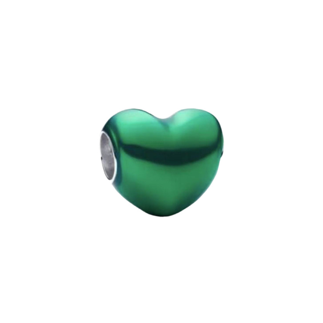 Evergreen Love Heart Charm