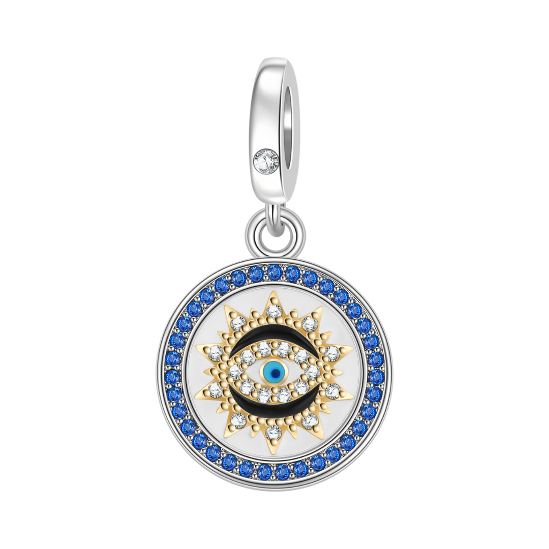 Golden Sun Evil Eye Dangle Charm