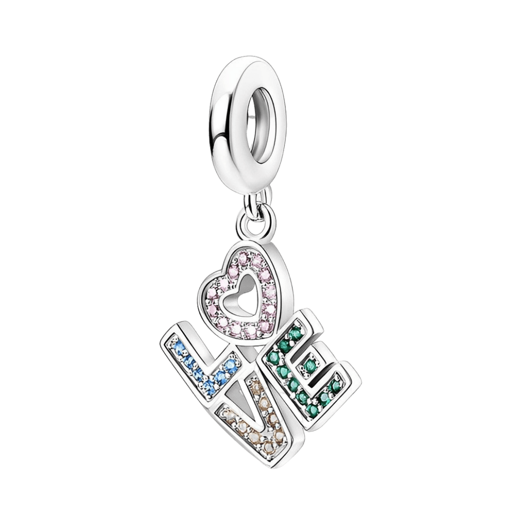 Rainbow Love Dangle Charm