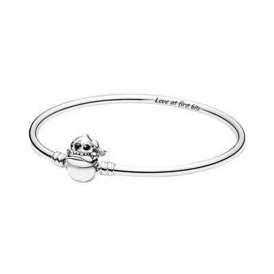 Disney Lilo and Stitch Biting Clasp Bangle Bracelet