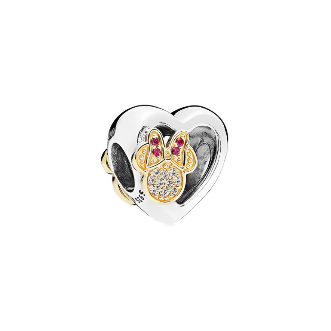 Disney Minnie Mouse Golden Heart Charm