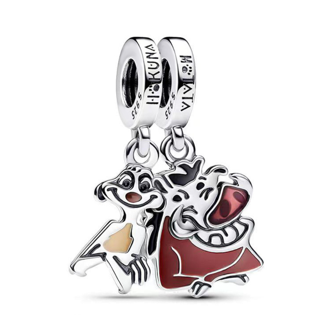 Disney The Lion King Timon and Pumbaa Double Dangle Charm