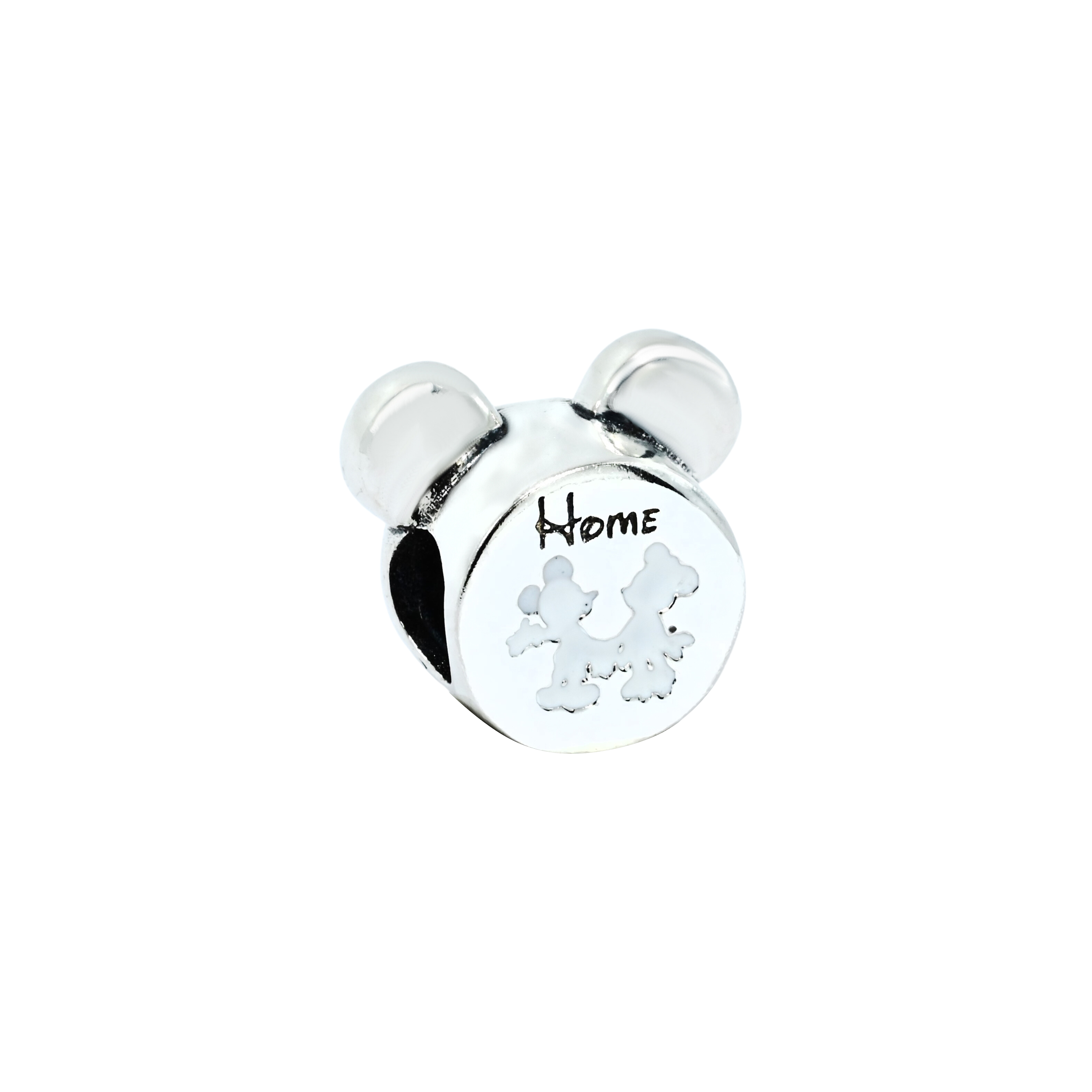 Disney Blue Enamel Castle Circle Charm