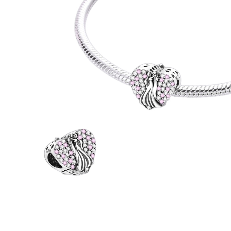 Bride & Groom First Dance Heart Charm