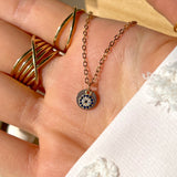 Initial Evil Eye Necklace