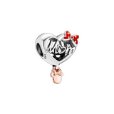 Disney Minnie Mouse Mom Heart Charm