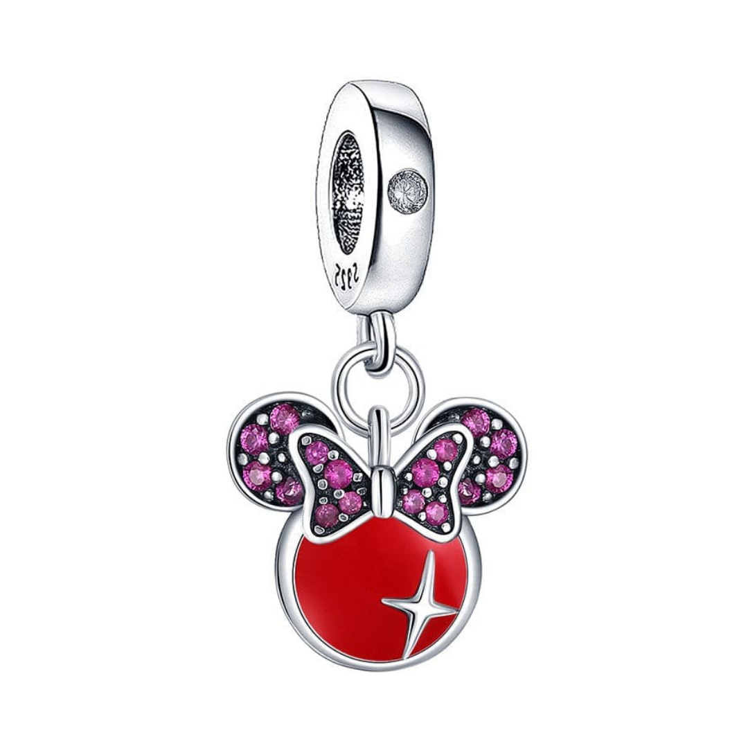 Disney Minnie Mouse Red Logo Dangle Charm