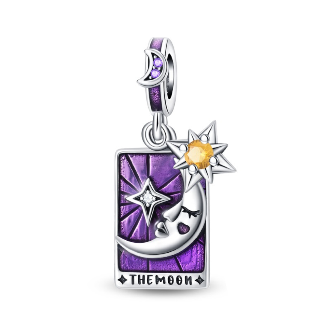 The Moon Tarot Card Dangle Charm