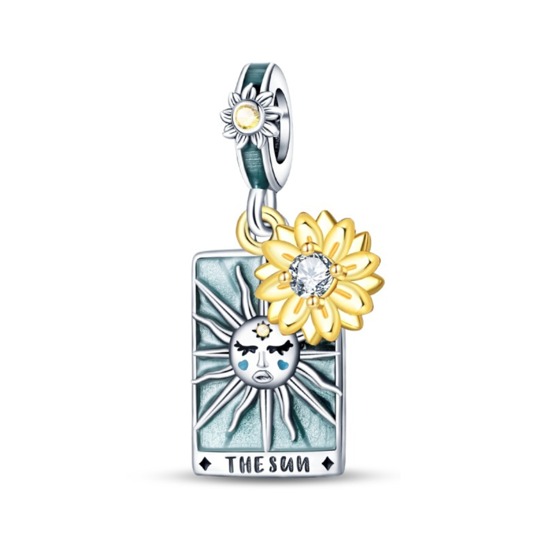 The Sun Tarot Card Dangle Charm