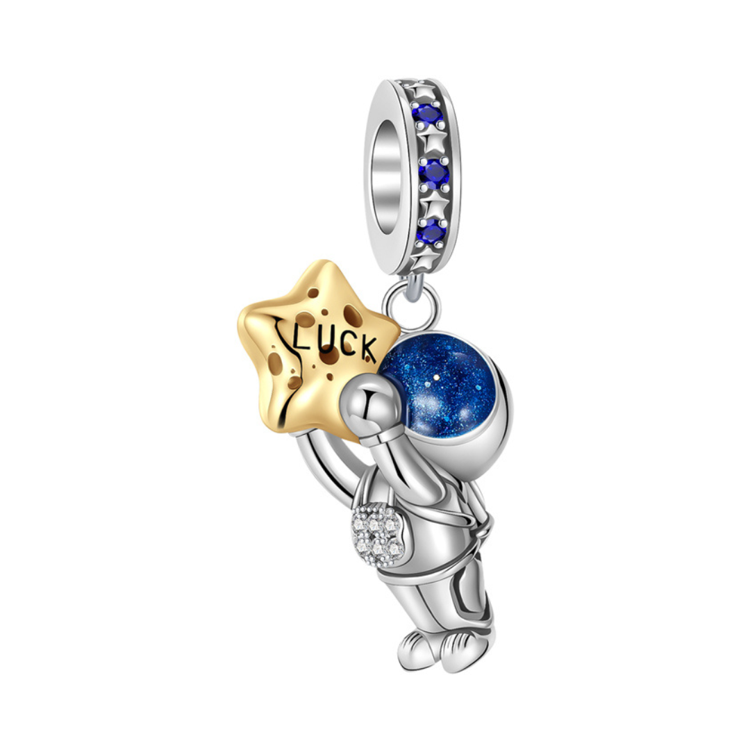 Lucky Star Astronaut Dangle Charm