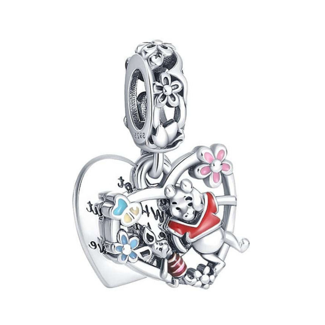 Disney Winnie the Pooh and Piglet Dangle Charm