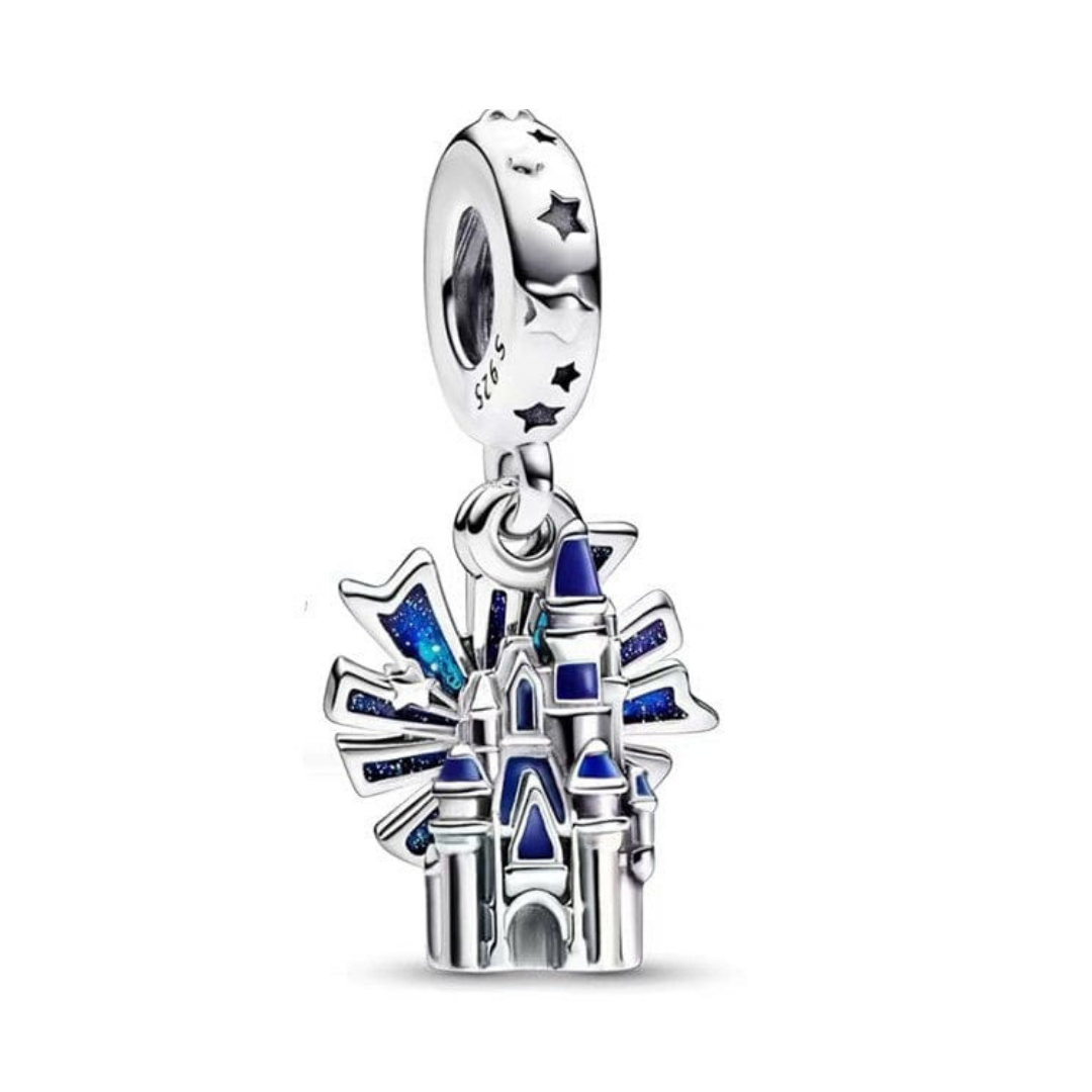 Disney Castle and Fireworks Dangle Charm