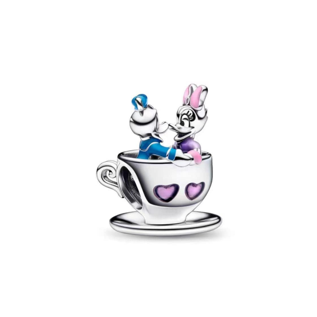 Disney Donald and Daisy Duck Love Teacup Charm