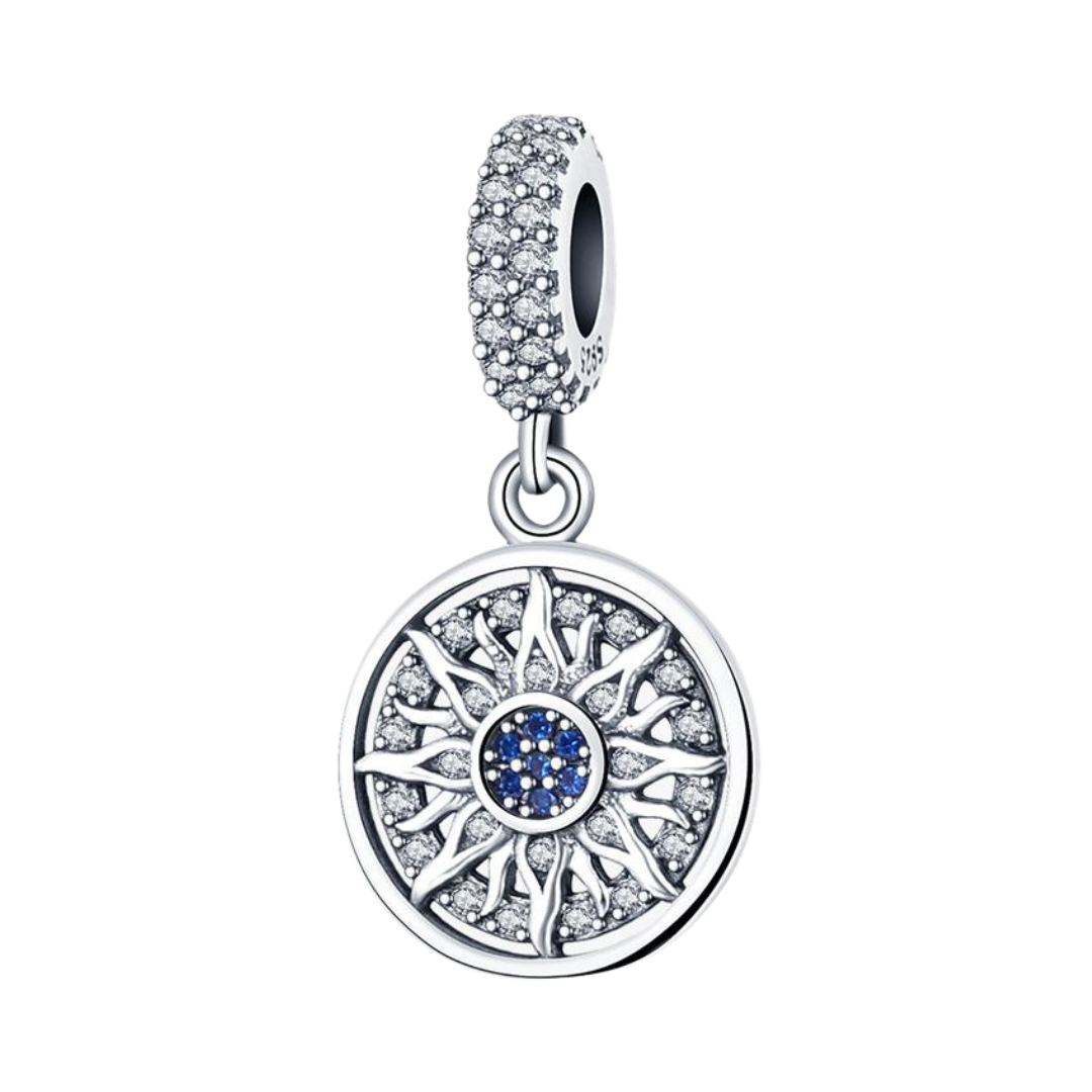 Radiant Sun Mandala Dangle Charm