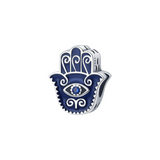 Midnight Blue Hamsa Hand Evil Eye Charm