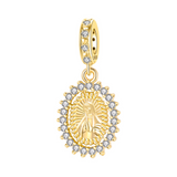 Golden Virgin Mary Dangle Charm