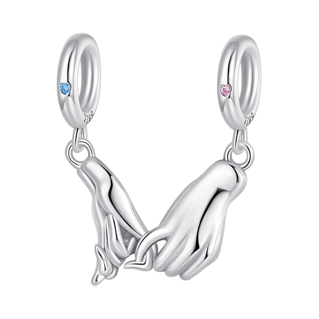Holding Hands Love Dangle Charm