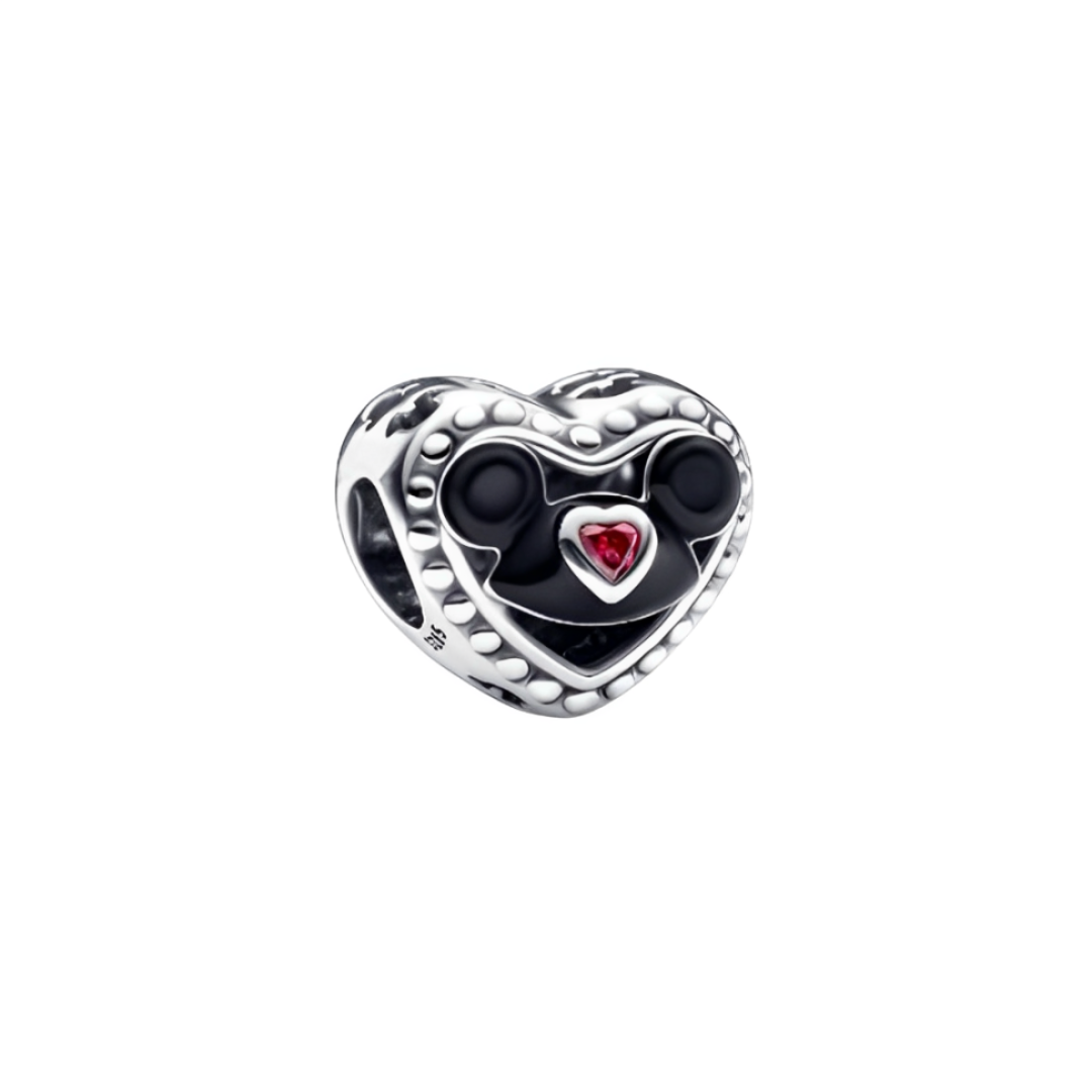 Disney Mickey and Minnie Heart Castle Charm
