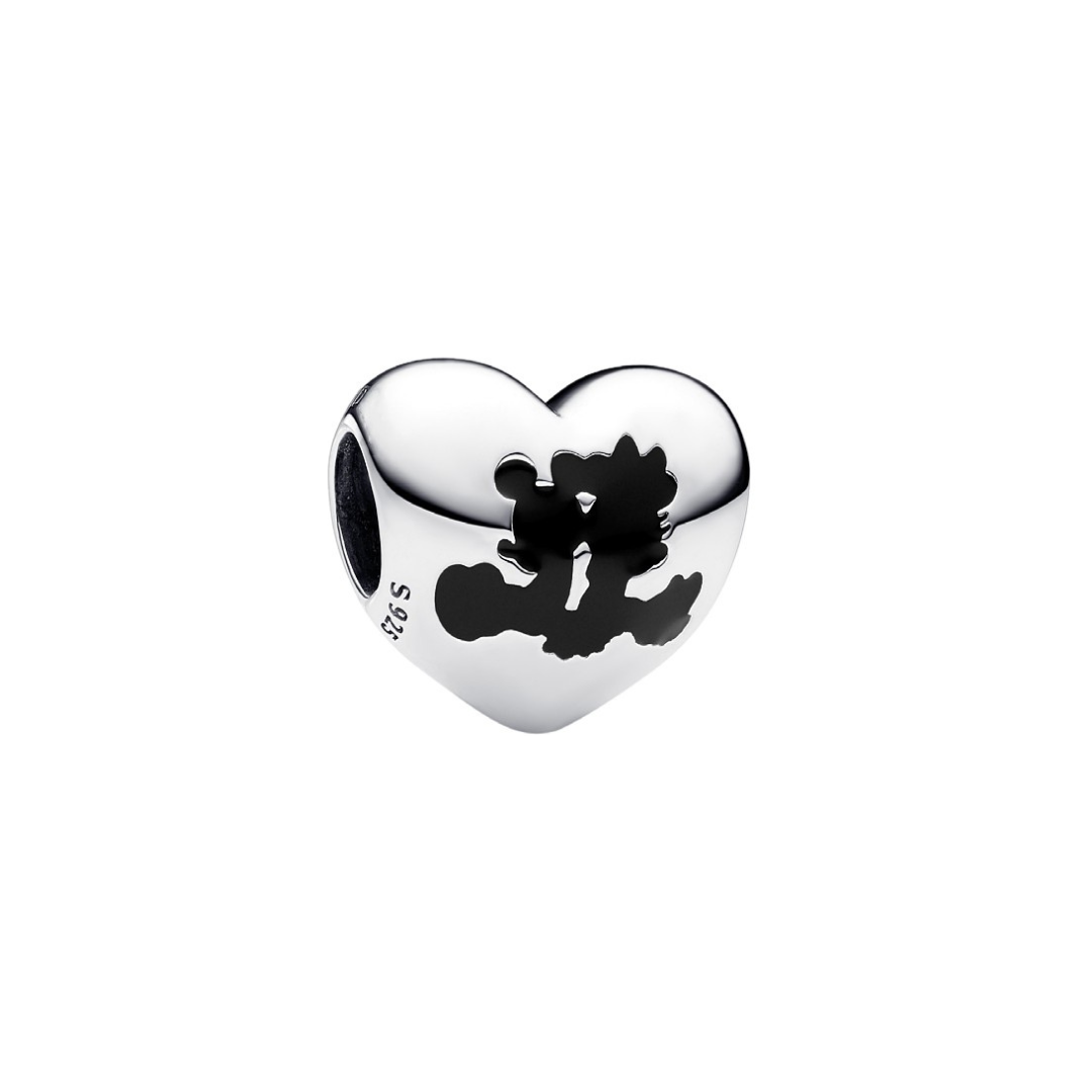 Disney Mickey and Minnie Love Heart Charm