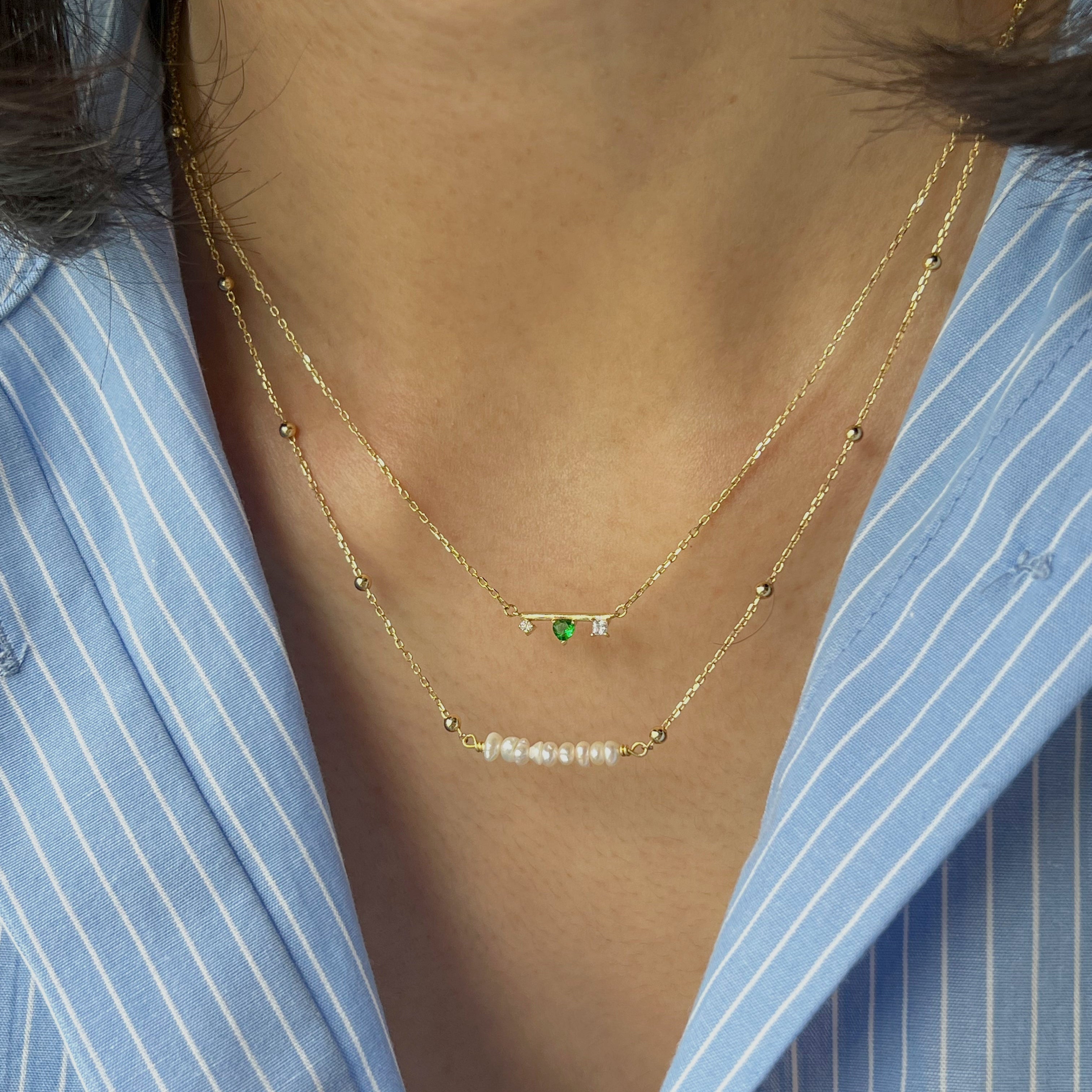 Pearl Bar Necklace