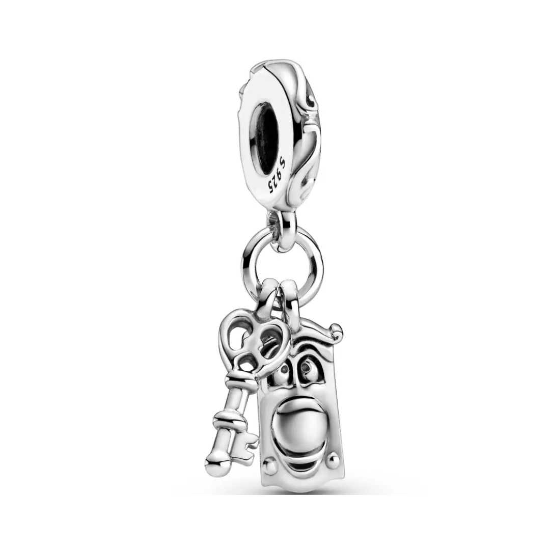 Disney Alice in Wonderland Key and Door Knob Dangle Charm