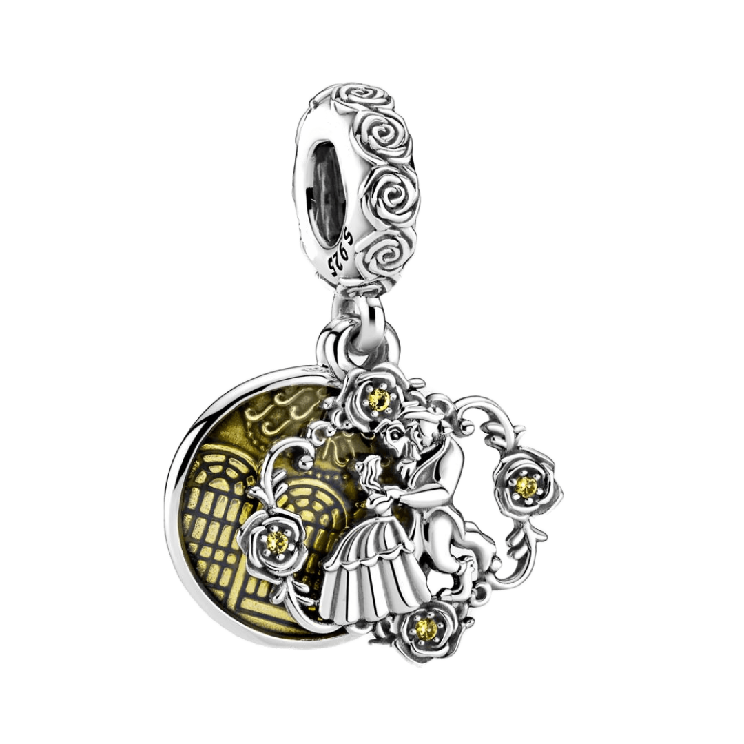 Disney Beauty and the Beast Belle and Beast Dangle Charm