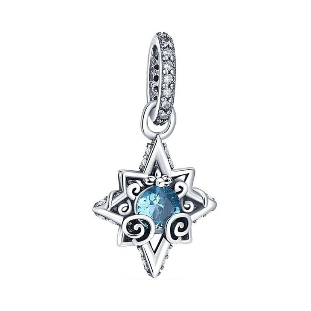 Disney Cinderella Blue Star Pendant Charm