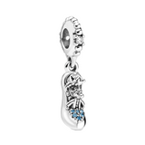 Disney Cinderella Glass Slipper and Mice Dangle Charm