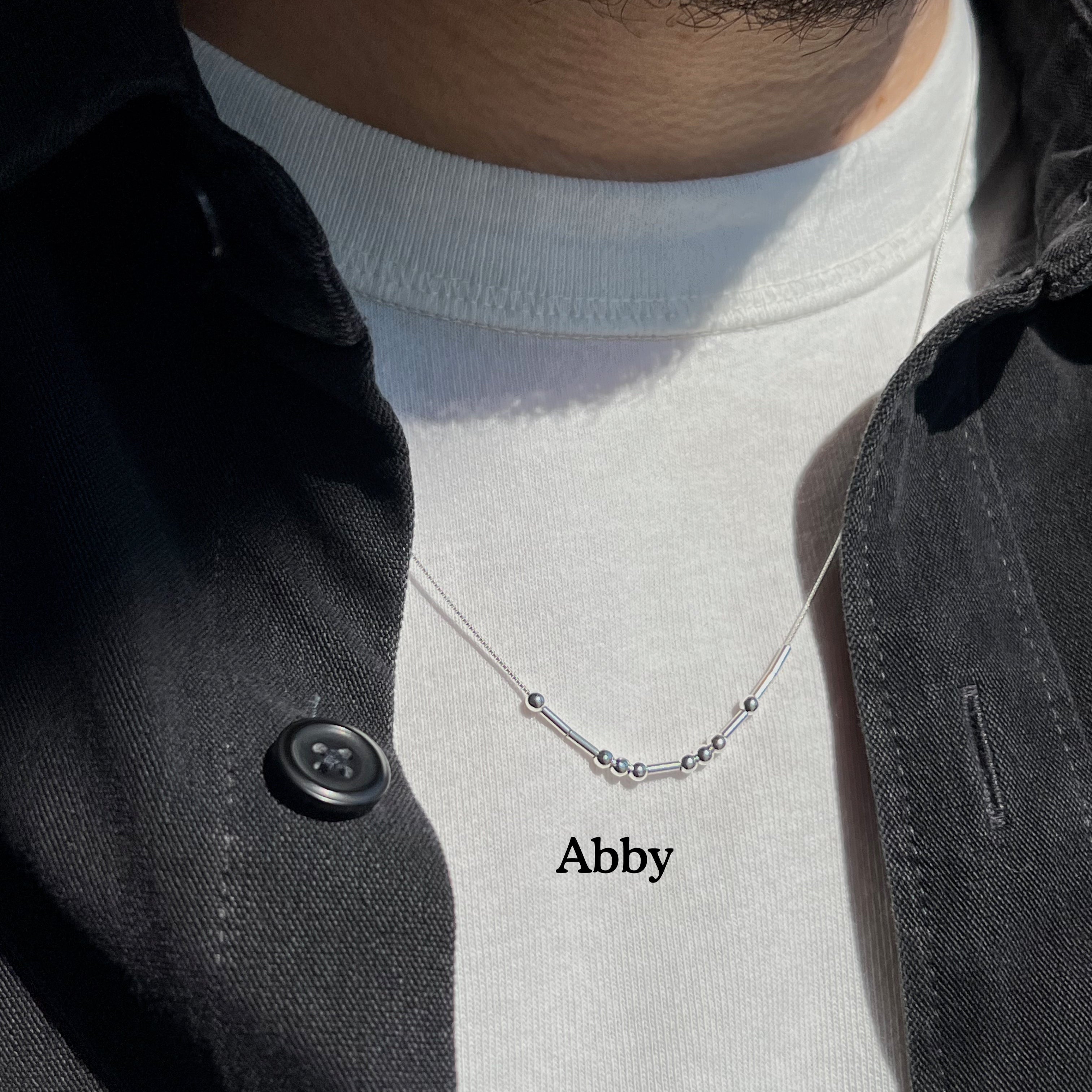 Morse Code Necklace