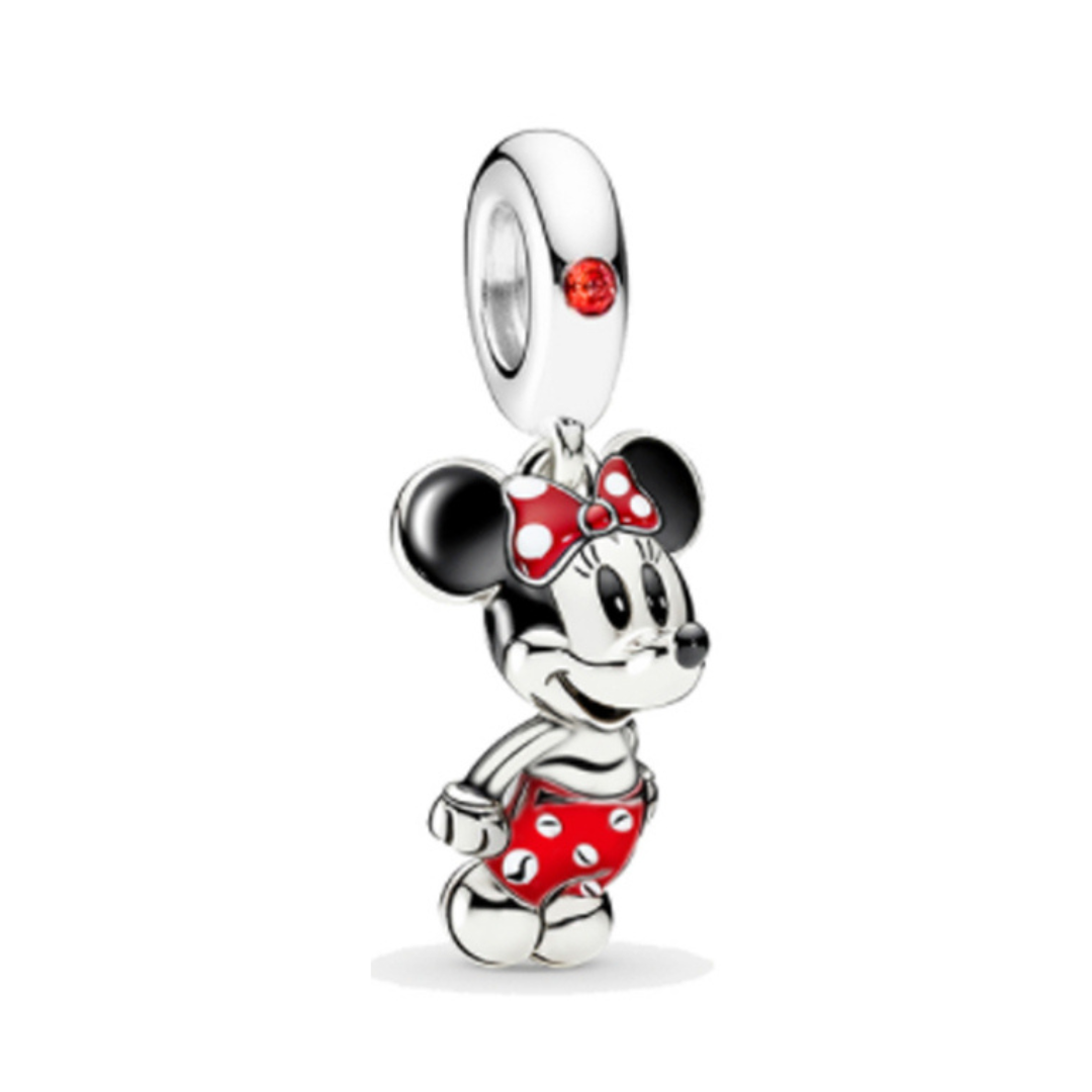 Disney Minnie Mouse Red Dress Dangle Charm