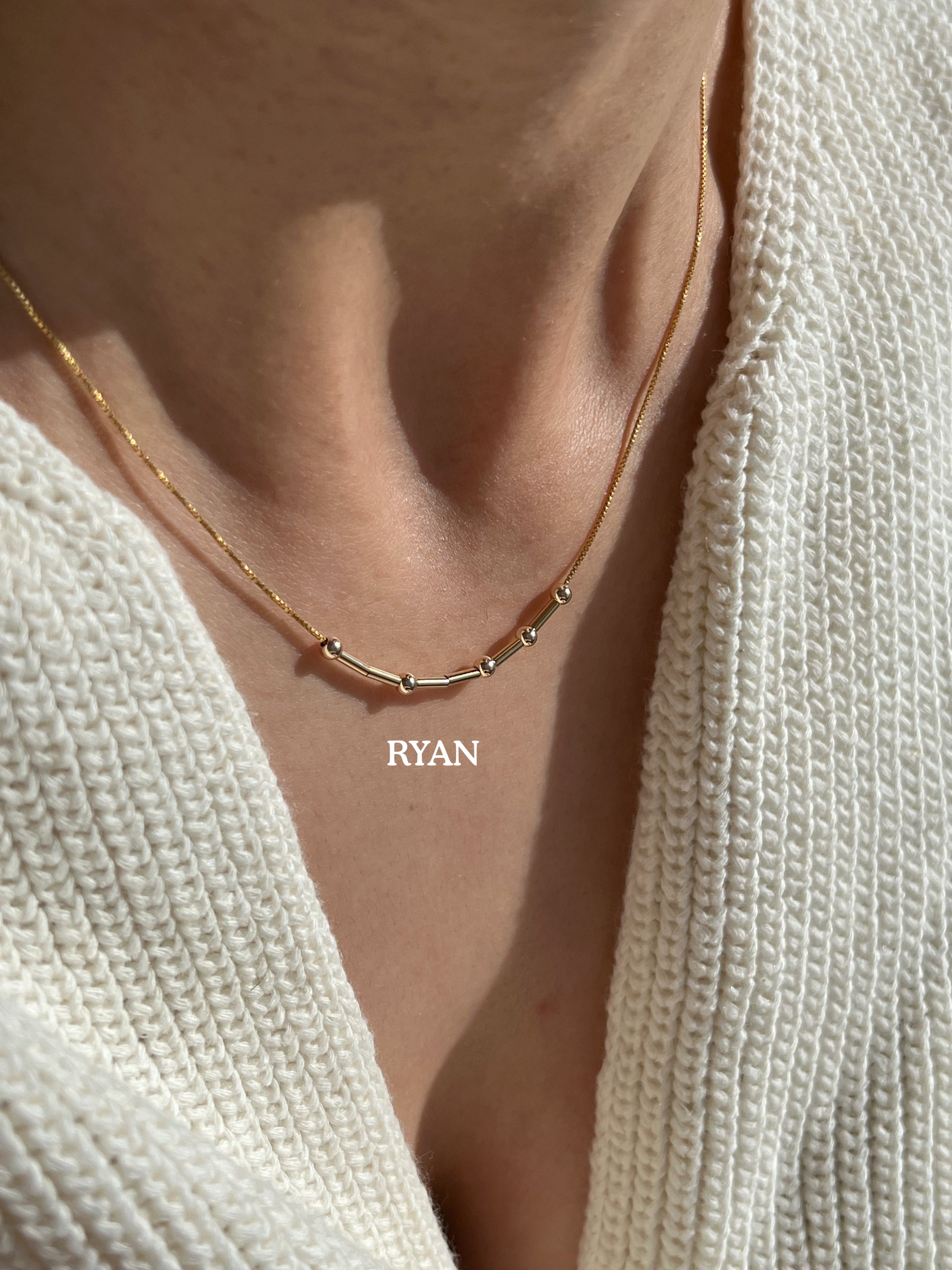 Tulas Shop Morse Code Necklace