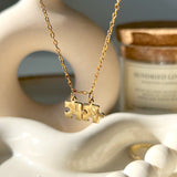 Double Puzzle Necklace