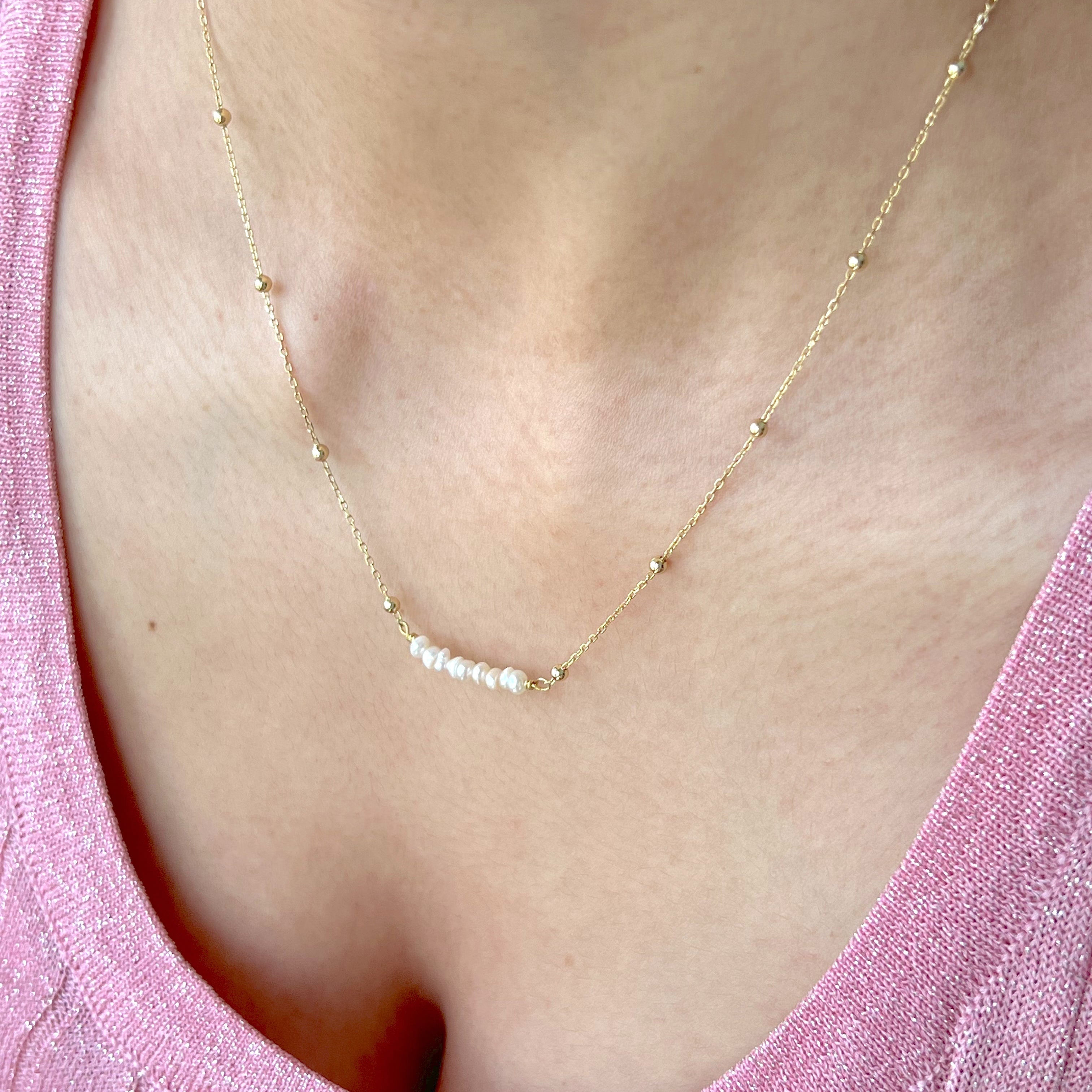 Pearl Bar Necklace