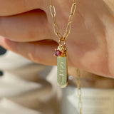Initial Bar Necklace