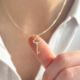 Diamond Key Necklace