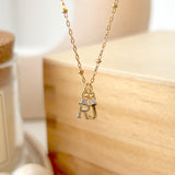 Initial Charm Necklace