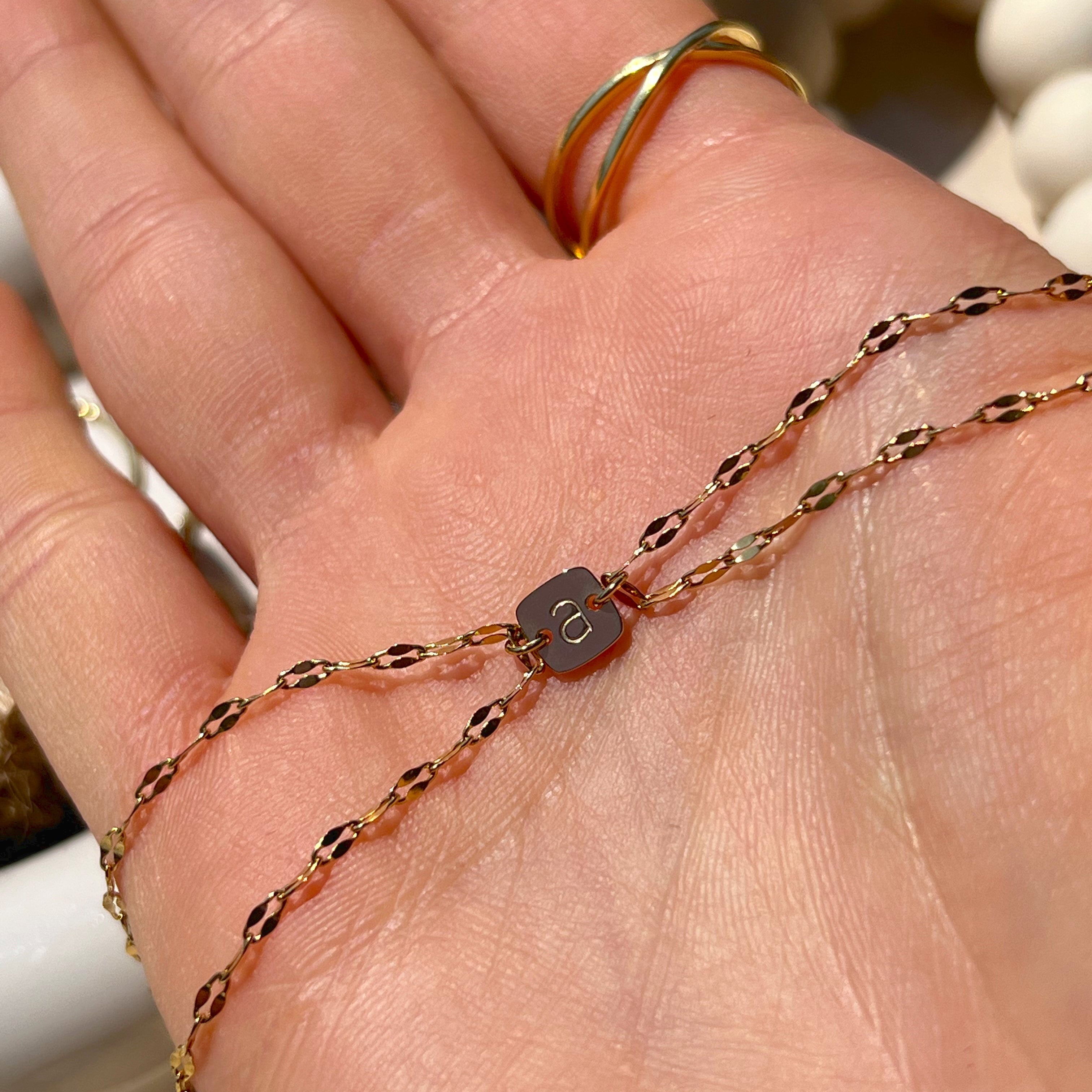 Sparkly Initial Bracelet