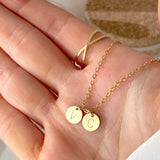 Initial Coin Necklace