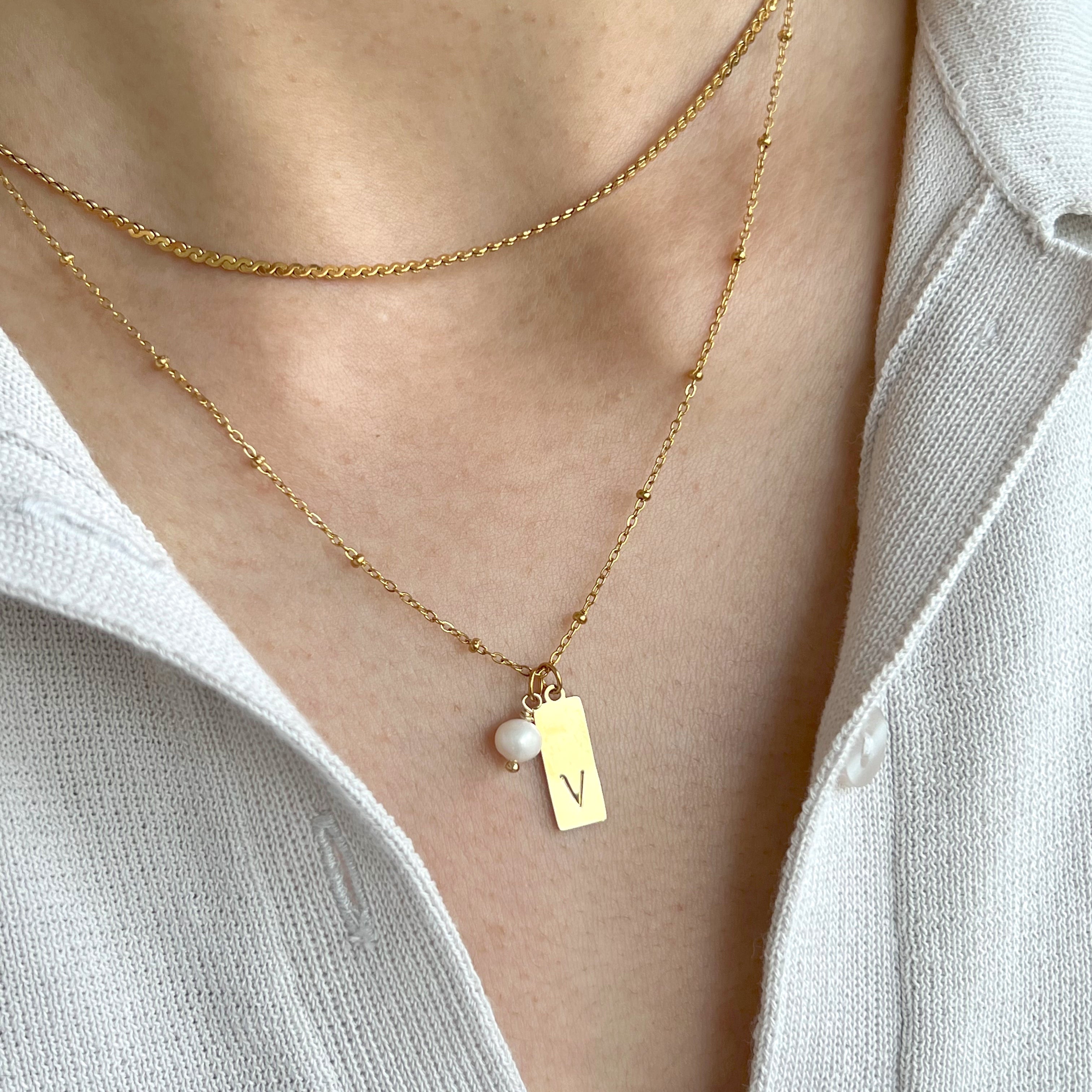June Initial Necklace