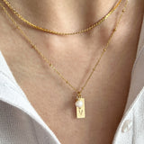 June Initial Necklace