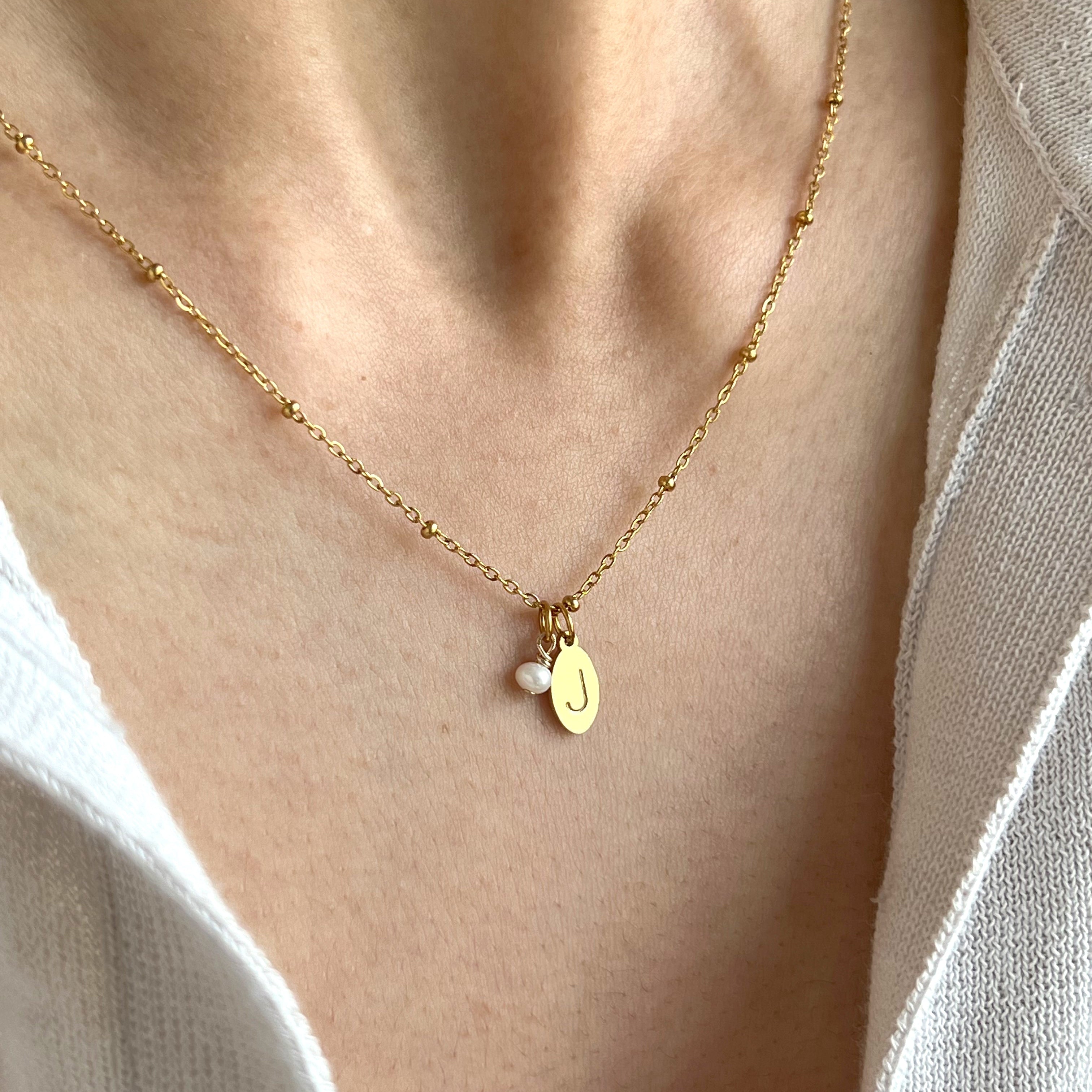 June Initial Necklace