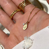 June Initial Necklace