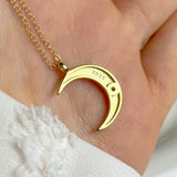 Diamond Crescent Necklace