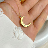 Diamond Crescent Necklace