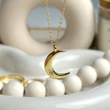 Diamond Crescent Necklace