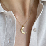 Diamond Crescent Necklace